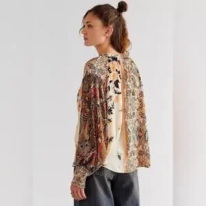 フリーピープル Free People Gemini Blouse レディース シャツ トップス Sand Combo 91RUySCd-JL._AC_SX425_.jpg